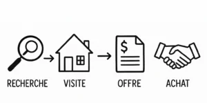 Schéma graphique sur acheter maison