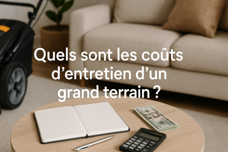 Quels sont les coûts d’entretien d’un grand terrain ?