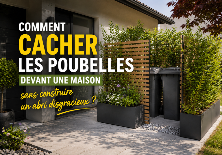 Comment cacher les poubelles devant une maison sans construire un abri disgracieux ?