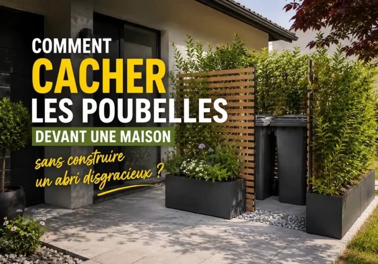 Comment cacher les poubelles devant une maison sans construire un abri disgracieux ?