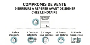 Schéma graphique sur compromis vente