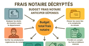Schéma graphique sur frais notaire