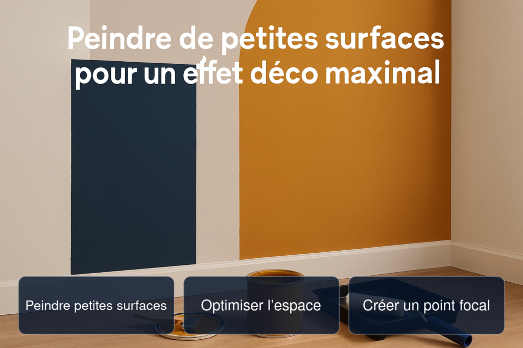 Schéma graphique sur peindre petites surfaces efficaces