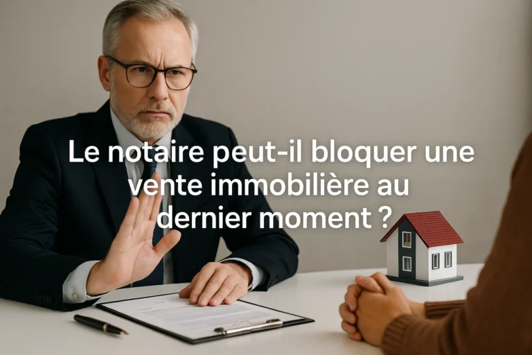 Le notaire peut-il bloquer une vente immobilière au dernier moment ?